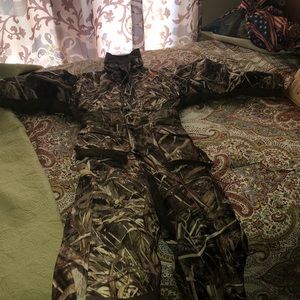 Game winner camouflage coveralls.